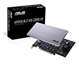 ASUS Hyper M.2 X16 PCIe 3.0 X4 Expansion Card V2 Supports 4 NVMe M.2 (2242/2260/2280/22110) Upto 128 Gbps for Intel VROC and AMD Ryzen Threadripper NVMe Raid