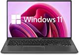 ASUS Vivobook 15 Laptop, 15.6' Full HD Touchscreen, Intel Core i3-1115G4 Processor, 12GB RAM, 512GB SSD, Backlit Keyboard, Fingerprint Reader, Webcam, HDMI, Wi-Fi, Windows 11 Home, Slate Gray