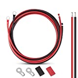 iGreely 10 Gauge Wire Tinned Copper Tray Cable - Connect Charge Controller and Battery for Solar Panel MPPT RV Automotive Marine Boat (10FT 10AWG)