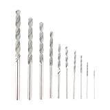 Acogedor 10Pcs Diamond Tipped Drill Bit Set Twist Drill Bits for Glass Tile Stone, 0.8mm / 1.0mm / 1.2mm / 1.5mm / 1.8mm / 2.0mm / 2.5mm / 3.0mm / 3.5mm / 4.0mm