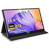 Portable Monitor, QQH 15.6' Monitor for Laptop FHD 1080P USB C Computer Display IPS Second Screen, Mini HDMI Gaming Monitor with Smart Cover, Dual Speakers External Monitor for Phone PC MAC Xbox PS4
