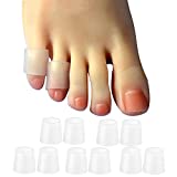 Hoogoo 10 Pack Pinky Toe Sleeves Protectors, Toe Covers, Protect Toe from Rubbing, Ingrown Toenails, Corns, Blisters, Hammer Toes and Other Painful Toe Problems