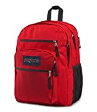 JanSport Big Student Laptop Backpack for College Students, Teens, Red Tape Computer Bag with 2 Compartments, Ergonomic Shoulder Straps, 15” Laptop Sleeve, Haul Handle - Book Rucksack