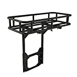 EAG Rear Cargo Carrier Basket on OE Tailgate with Jack Mount Compatible with 07-18 Wrangler JK