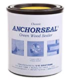 ANCHORSEAL Classic Log & Lumber End Sealer - Water Based Wax Emulsion, Prevents up to 90% of End Checking on Cut Ends of Hardwood & Softwood … (1 Quart)