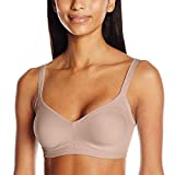 Warner's Women's Easy Does It Underarm Smoothing with Seamless Stretch Wireless Lightly Lined Comfort Bra RM3911A, Toasted Almond, XL
