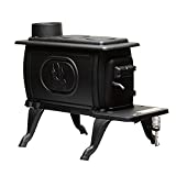 US Stove US1269E 900 Sq. Ft. Log Wood Cast Iron Stove
