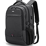 DUSLANG Travel Laptop Backpack,Business Anti Theft Slim Durable 17 Inch Laptop Backpack with USB Charging Bookbag Man Woman,Water Resistant College School Bookbag Computer Backpack for Boys Girls
