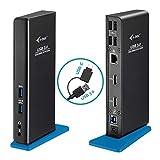 i-tec USB 3.0 Dual HDMI Docking Station Windows, Linux, Ubuntu, Android 5, Chrome OS Universal USB Laptop Hub , DisplayLink, Fast Charging Support 2X HDMI, 6X USB, Gigabit Ethernet, Vertical Design