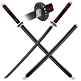 Tainehs Bamboo Blade Demon Slayer Sword, About 41 inches, Hashira Pillars & Protagonist Katana for Cosplay Purpose, Anime Original Texture Tanjirou Sword