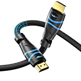 BlueRigger 4K HDMI Cable (15FT, 4K 60Hz HDR, High Speed 18 Gbps, Nylon Braided Cord) - Compatible with PS5/PS4, Xbox, Roku, Apple TV, HDTV, Blu-ray, PC