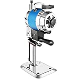 GPOAS Industrial Fabric Cloth Cutter Cloth Cutting Machine, High Speed 8 Inch Straight Blade Knife Fabric Cutter Machine 750W Cloth Cutter Machine Sharpen Multi Layer Leather Wool