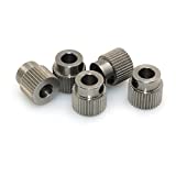 BIQU Extruder Pulley 36Teeth Bore 5mm Stainless Steel Drive Gear for 1.75mm & 3mm 3D Printer Filament (Pack of 5pcs)