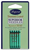 Superior Threads Topstitch Titanium Coated Needles 5-Pack for Quilting Embroidery and Sewing - #70/10