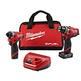 Milwaukee Electric Tools 2598-22 M12 Fuel 2 Pc Kit- 1/2' Hammer Drill & 1/4' Impact