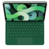 HOU Keyboard Case for 2022 iPad Air 5th / 4th Generation and 2021 iPad Pro 11 inch 3rd, with A Floating Design and Built‑in Trackpad, Shell Compatible with iPad Pro 11' 2nd Gen 2020/1st Gen 2018,Green