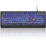 mafiti Computer Office Keyboard Wired USB 104 Keys Full Size Backlit Keyboards Compatible PC Laptop Desktop Windows