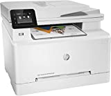 HP Color Laserjet Pro M283cdw Wireless All-in-One Laser Printer, Print Scan Copy Fax, Auto 2-Sided Printing, 22ppm, 600x600DPI, 260-Sheet, Remote Mobile Print, White, Durlyfish Ten cartridges