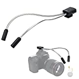 10 Inch Long Portable Shoe-Mount LED Macro Arm Light CRI 95+ 5600K Photo Lighting with 5 Level Ajustable Flexible Fill Lights for Macro Lens Camera Close-up Photography