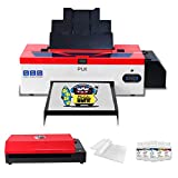 A3 DTF Printer,L1800 T-Shirt Transfer Printer with White Ink Circulatory for DIY Direct Print T-Shirts, Hoodie,Fabrics (DTF Printer + Oven)