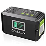 GENSROCK 120W Portable Power Station, 88Wh Outdoor Solar Generator, Lithium Battery Power with 110V/120W(Peak 150W) AC Outlet, QC 3.0, Type-C, LED Flashlight for CPAP Home Camping Travel Emergency