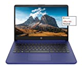 HP 2022 Newest 14' HD Laptop Light-Weight, AMD 3020e(Up to 2.6GHz), 8GB RAM, 128GB SSD + 64GB eMMC, 1 Year Office 365, WiFi, Bluetooth 5, USB Type-A&C, HDMI, Webcam w/Ghost Manta Accessories