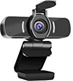 Computer Camera with Microphone,LarmTek 1080P Webcam with Webcam Cover Compatible with Mac OS Windows Laptop PC Desktop,HD Webcam for Live Streaming Gaming Calling Video Conferencing
