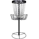 MVP Disc Sports Black Hole Pro 24-Chain Portable Disc Golf Basket Target