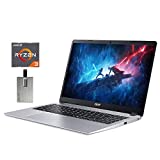 2021 Acer Aspire 5 Slim 15.6' FHD Laptop Computer, AMD Ryzen 3-3200U CPU, 8GB RAM, 128GB PCIe SSD, Backlit Keyboard, AMD Radeon Vega 3 Graphics, HD Webcam, Win 10S, Silver, 32GB SnowBell USB Card