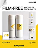Film-Free Multi-USE Full Package (20 Sheets + Glue+ Squeegee Rubber) Personalized Water Slide Transfer - DIY Custom Printable Water-Slide Decals