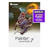 Corel Painter Essentials 7 | Digital Art Suite | Amazon Exclusive includes 30 FREE Brushes valued at $60 [Mac Download] [Old Version]
