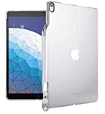 iPad Air 3 Case (10.5 Inch, 2019), iPad Pro 10.5 Case, Poetic Flexible Soft Transparent TPU Clear Back Cover with Pencil Holder, Compatible with Smart Keyboard and Smart Cover, Lumos, Clear