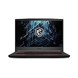 MSI GF65 Gaming Laptop: 15.6' 144Hz FHD 1080p, Intel Core i7-10750H 6 Core, NVIDIA GeForce RTX 3060, 16GB, 512GB NVMe SSD, WiFi 6, Red Keyboard, Win 10, Black (10UE-047)