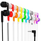 Maeline Bulk Earbuds with 3.5 mm Headphone Plug - 20 Pack - Multi