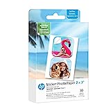 HP Sprocket 2x3” Premium Zink Pre-Cut Sticker Photo Paper, 30 Sheets, Compatible with HP Sprocket Photo Printers