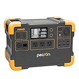 pecron E1500Pro Portable Power Station,1450Wh/2000W Battery Backup Solar Generators Recharge 0-80% Within 1 Hour Power Supply for Home, Outdoor, Power Outage