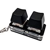 XHSESA 2-Key Gaming Keyboard, Mini Gaming Mechanical Keyboard Music Gaming Keyboard Wheel for SimPad Nano OSU HID Standard Keyboard