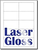 Glossy Business Cards for Laser Printers - 2' x 3 1/2' - 10 per Sheet (1,000 Business Cards)