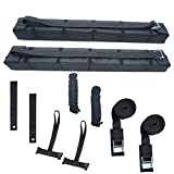 Alfa Gear Universal 34' Long Folding Lightweight Anti-Vibration Kayak Soft Roof Rack pad for Kayak/Canoe/Surfboard/Paddle Board/SUP/and Water Sports with Hood Loop and Trunk Straps