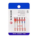 SINGER 44729 Quilting Machine Needles, Sizes 80/11 & 90/14, Multicolor 5 Count