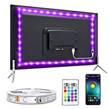 LED Lights for TV , Nexlux LED TV Backlights Strip Lights for TV/Monitor Backlight 8.2ft USB LED Light Strip APP Controlled with Remote, DIY Colors TV LED for Gaming Lights, Ambient Lighting Kit