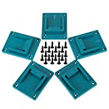 5 Packs Tool Holder Dock Mount for Makita 18V Li-ion Drill Tools Holder, Hanger(lot of 5,cyan-blue)