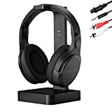 Wireless Headphones for TV Watching with Digital Optical RCA 2.4GHz RF Transmitter Charging Dock, ANSTEN Over Ear Headset with 3 Audio Modes, 197FT Wireless Range, 10Hrs Audio Playtime