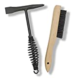 VASTOOLS Welding Chipping Hammer with Coil Spring Handle,10.5',Cone and Vertical Chisel/ 10' Wire Brush(Free)