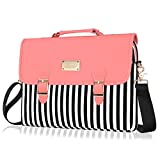 Kamlui Laptop Bag for Women 15.6 inch 16 Compatible with Apple MacBook Pro Air HP Lenovo Dell Business with Strap Work Cute Pink Carrying Small Shoulder Messenger Computer Tote Sleeve Laptop Case