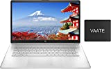 2021 HP 17 Laptop, Newest AMD Ryzen 5 5500U(Beat i7-1065G7) 16GB RAM 512GB SSD, 17.3inch FHD Display, Webcam for Zoom, HDMI, Wi-Fi Thin Design, Win 10-Free Windows 11 Upgrade,VAATE Bundle inch Laptop