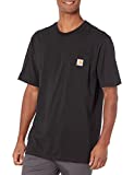 Carhartt Men's Loose Fit Heavyweight Short-Sleeve Pocket T-Shirt, Black