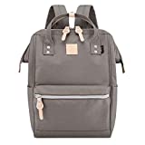 himawari Large Travel Backpack with Laptop Compartment 17 Inch Roomy School Doctor Bag for College Student Women （1882-Grey）-Not include USB Port