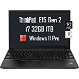 2022 Latest Lenovo ThinkPad E15 15.6' FHD (Intel Quad-Core i7-1165G7, 32GB RAM, 1TB PCIe SSD) Full HD IPS Business Laptop, Backlit KB, Fingerprint, WiFi 6, Thunderbolt 4, IST Computers, Windows 11 Pro