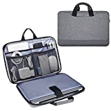 15.6 Inch Laptop Bag, Men Women Travel Briefcase Laptop Sleeve with Organizer for Dell Inspiron 15 5000, Acer Aspire E15, HP Spectre x360 15.6, ASUS Chromebook 15.6, Lenovo Ideapad 3 15.6' Case, Gray